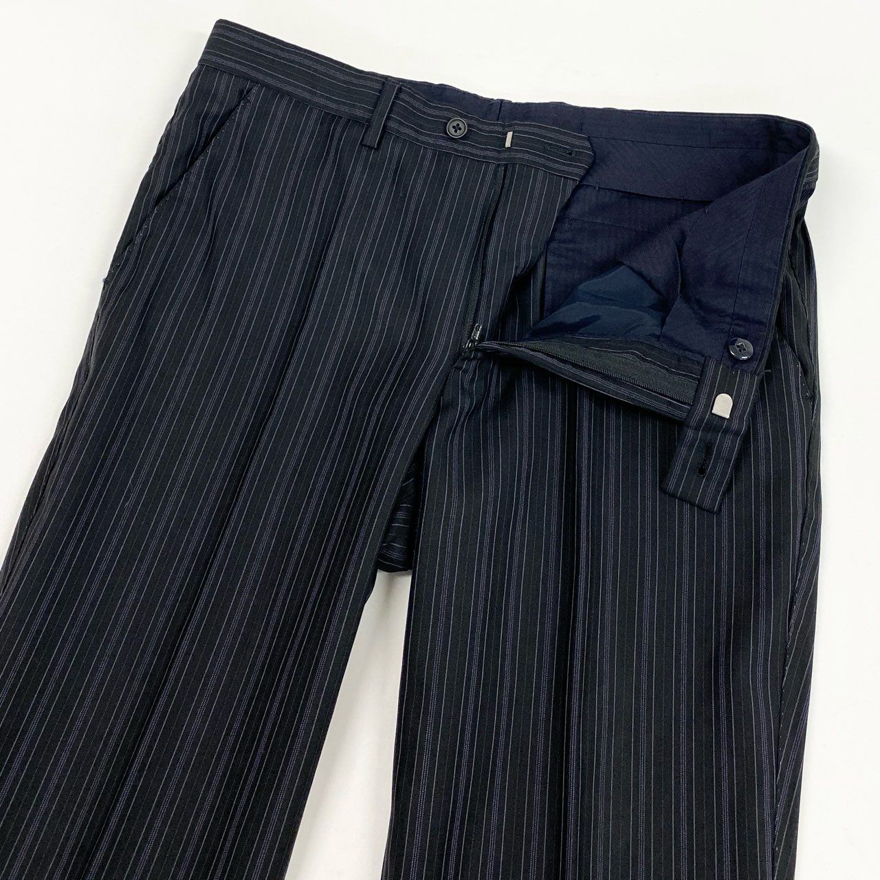 Loro Piana Paul Smith London Singles Jacket Striped Pattern Fabric M2 Black — view 7