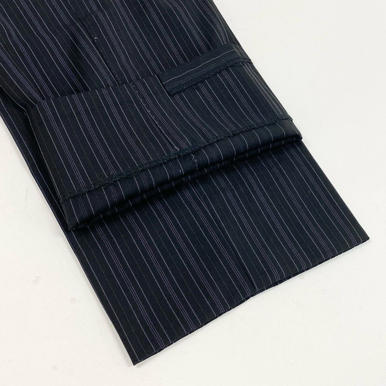 Loro Piana Paul Smith London Singles Jacket Striped Pattern Fabric M2 Black — view 9