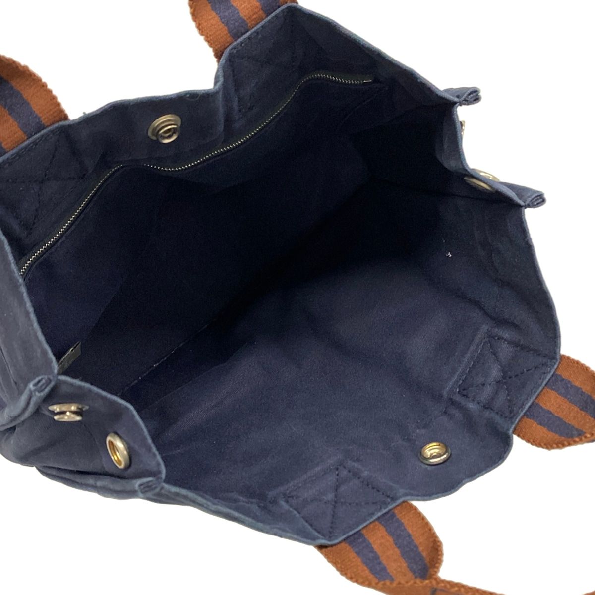Hermes Tote Fourre Tout PM Navy Dark Brown — view 7