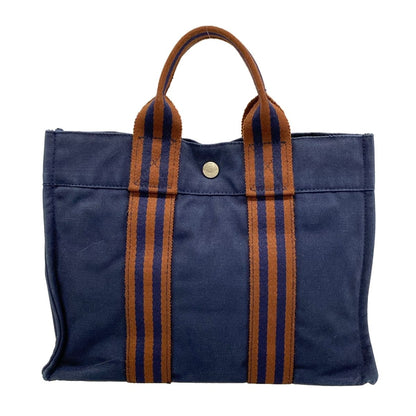 Hermes Tote Fourre Tout PM Navy Dark Brown — view 3
