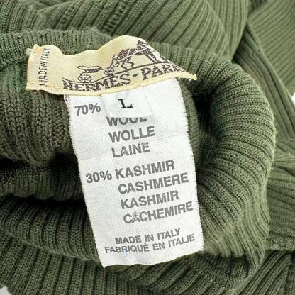 Hermes High Neck Sweater Cashmere Green — view 3