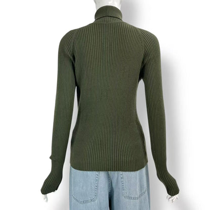 Hermes High Neck Sweater Cashmere Green — view 2