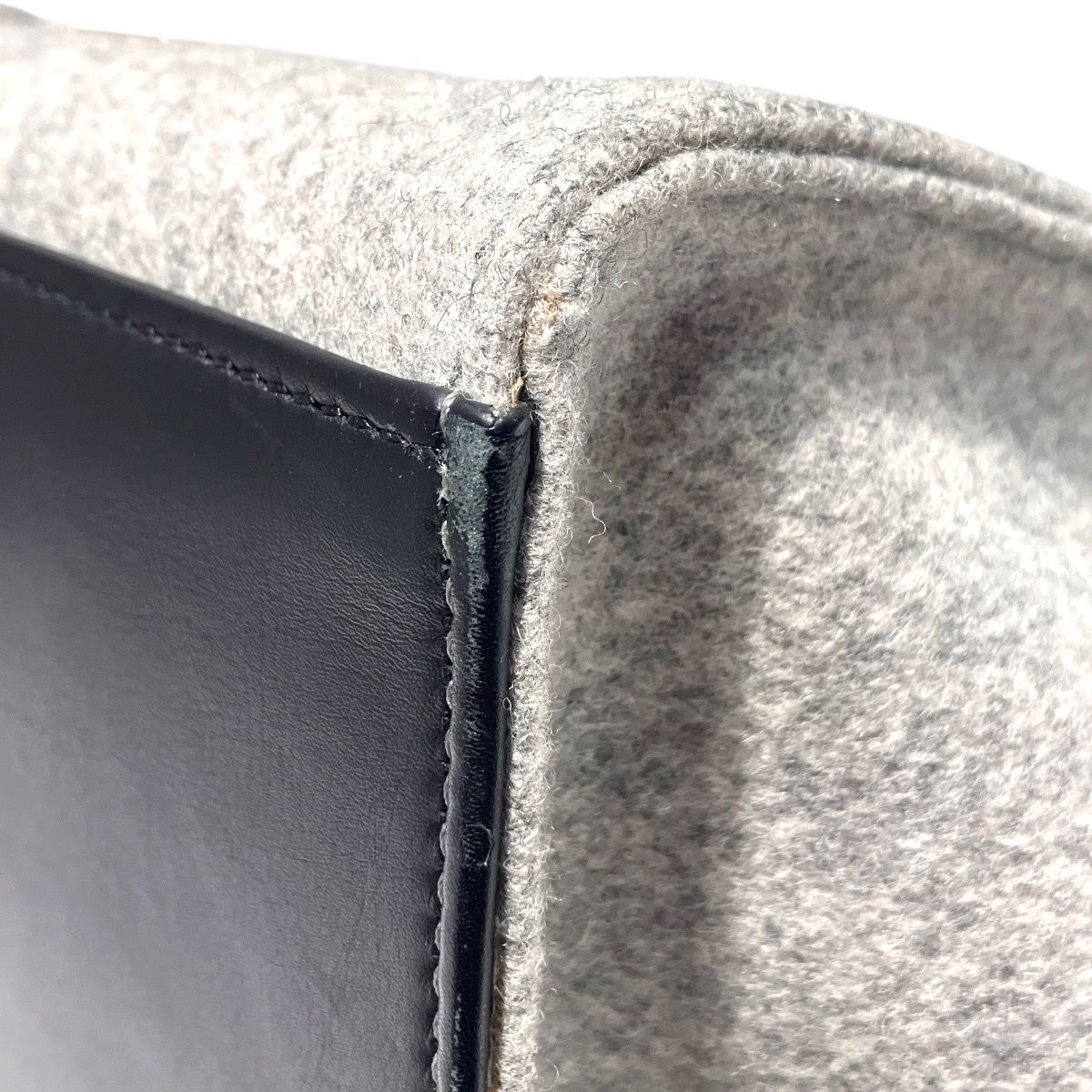 Celine Travelers 2-Way Handbag Felt Leather — view 6