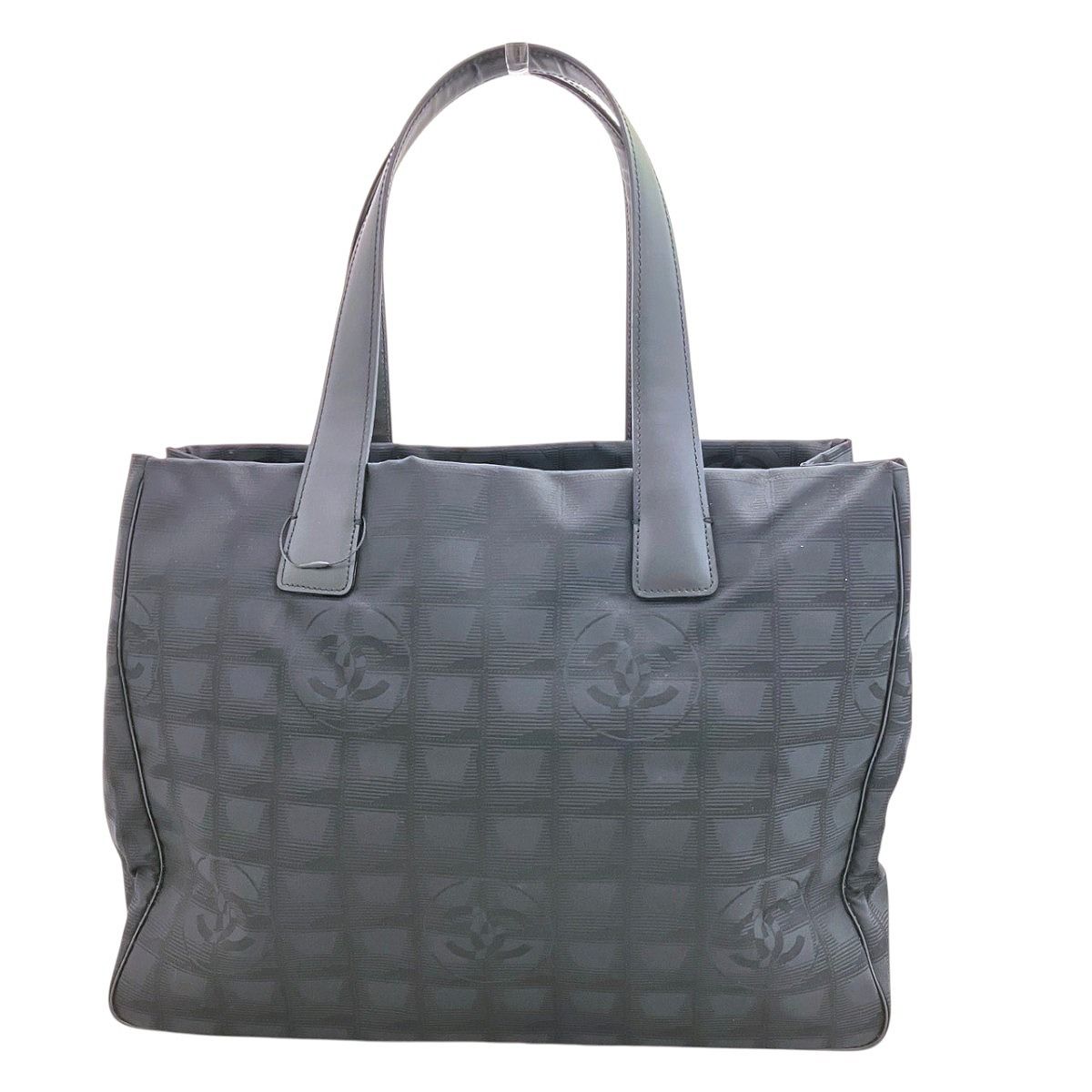 Chanel Tote MM New Travel Line Leather Jacquard