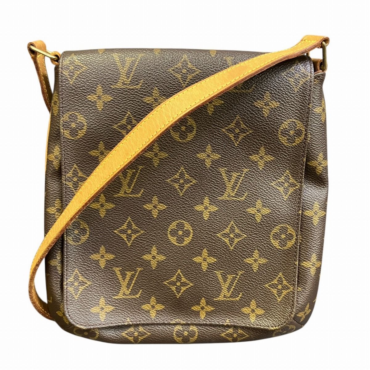 Louis Vuitton Musette Salsa Monogram Shoulder Bag Leather Canvas