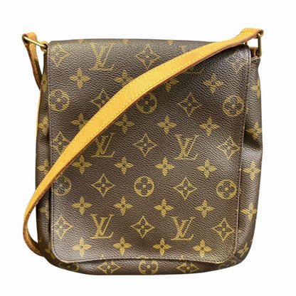 Louis Vuitton Musette Salsa Monogram Shoulder Bag Leather Canvas