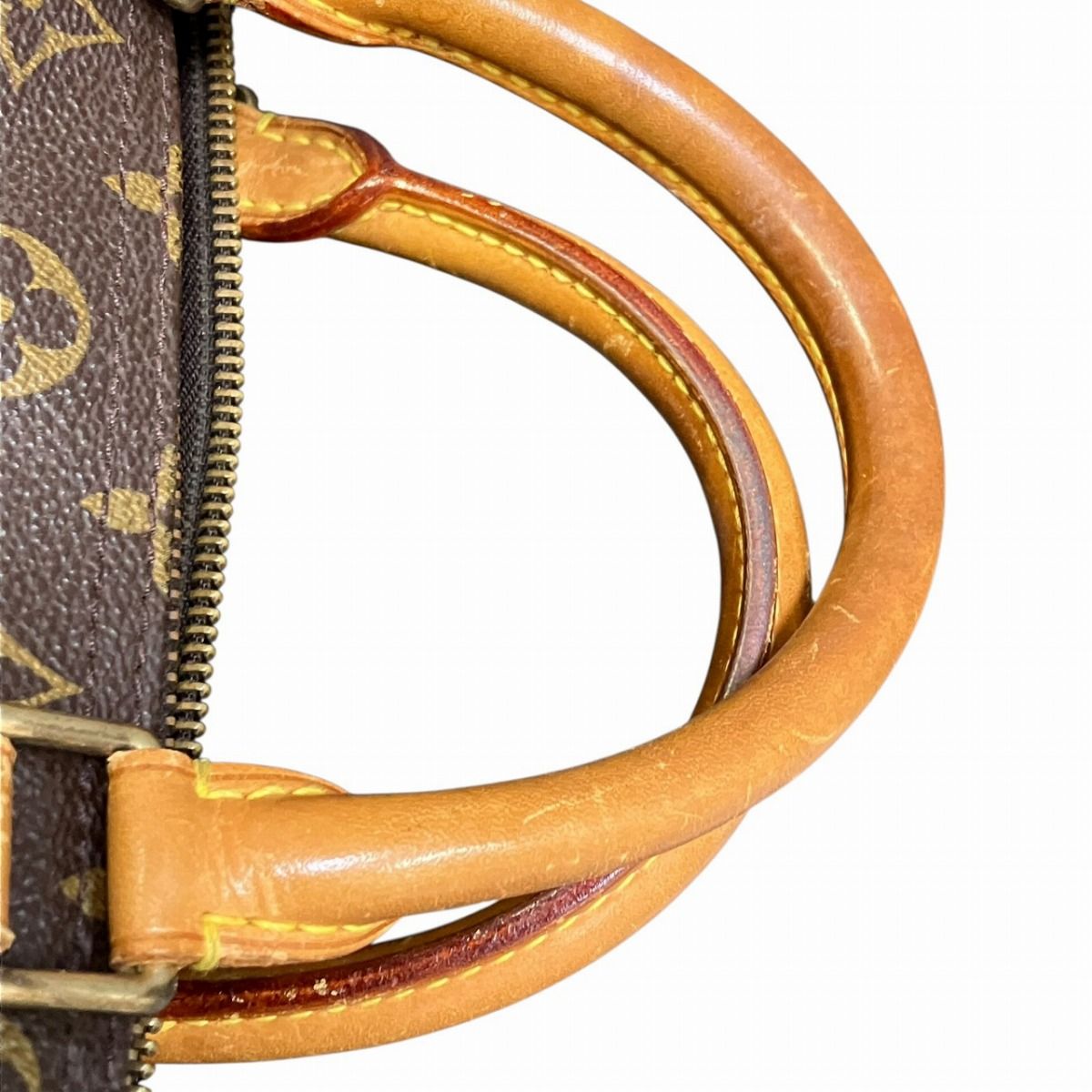 Louis Vuitton Speedy 30 Monogram Handbag Leather Canvas — view 8