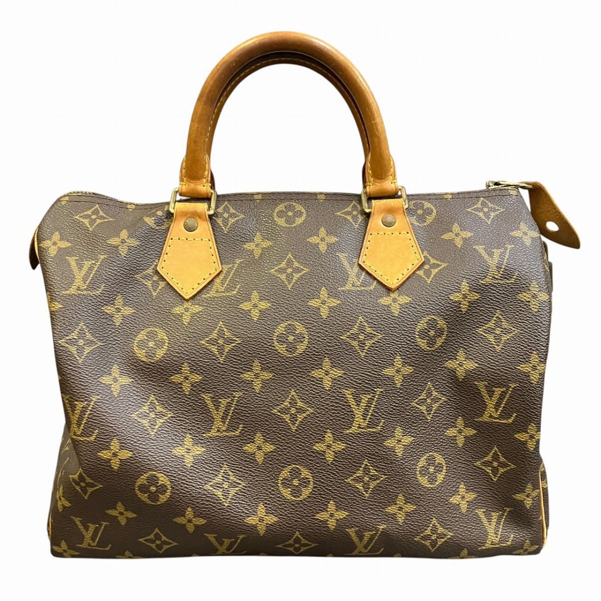 Louis Vuitton Speedy 30 Monogram Handbag Leather Canvas