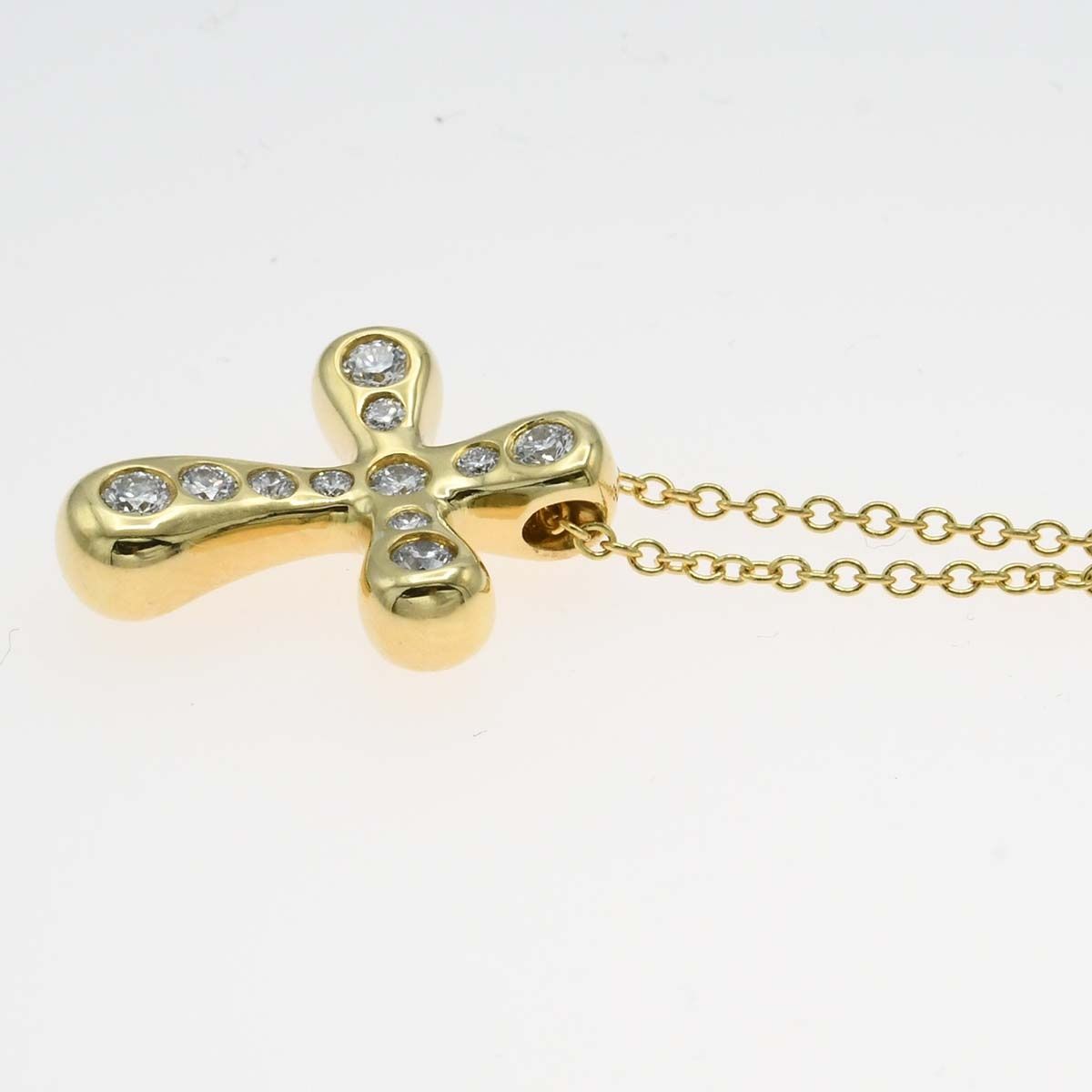 Tiffany & Co Polished Necklace Cross Diamond — view 2