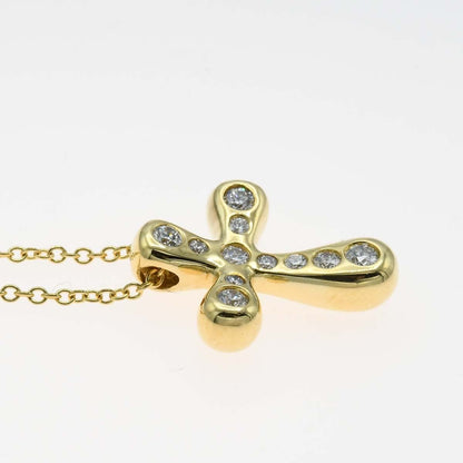 Tiffany & Co Polished Necklace Cross Diamond — view 3