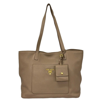 Prada Tote Beige Leather