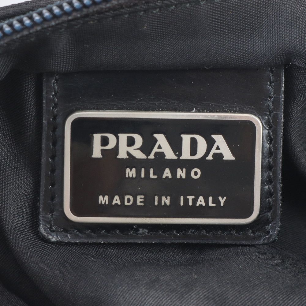 Prada Tessuto Nylon Triangle Logo Shoulder Bag Crossbody Messenger Business — view 9
