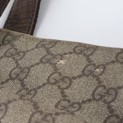 Gucci GG Supreme Leather Tote Shoulder Business Document Brown — view 9