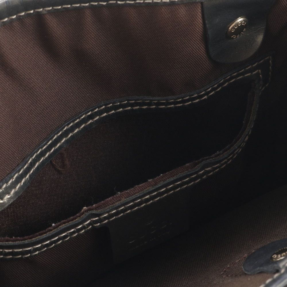 Gucci GG Supreme Leather Hand Mini Tote Brown — view 9