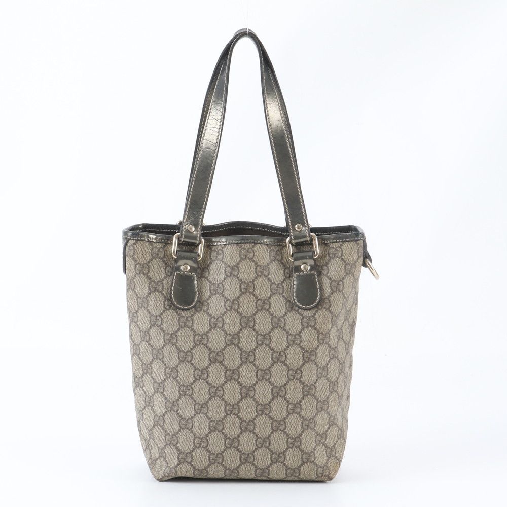 Gucci GG Supreme Leather Hand Mini Tote Brown — view 3