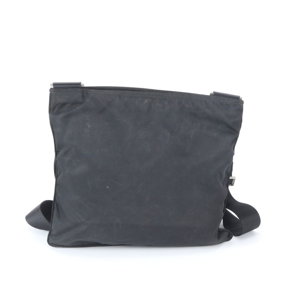 Prada Tessuto Nylon Skull Triangle Logo Leather Shoulder Bag Crossbody UG — view 3
