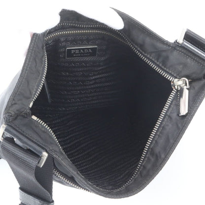 Prada Tessuto Nylon Skull Triangle Logo Leather Shoulder Bag Crossbody UG — view 8
