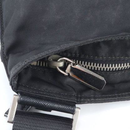 Prada Tessuto Nylon Skull Triangle Logo Leather Shoulder Bag Crossbody UG — view 7