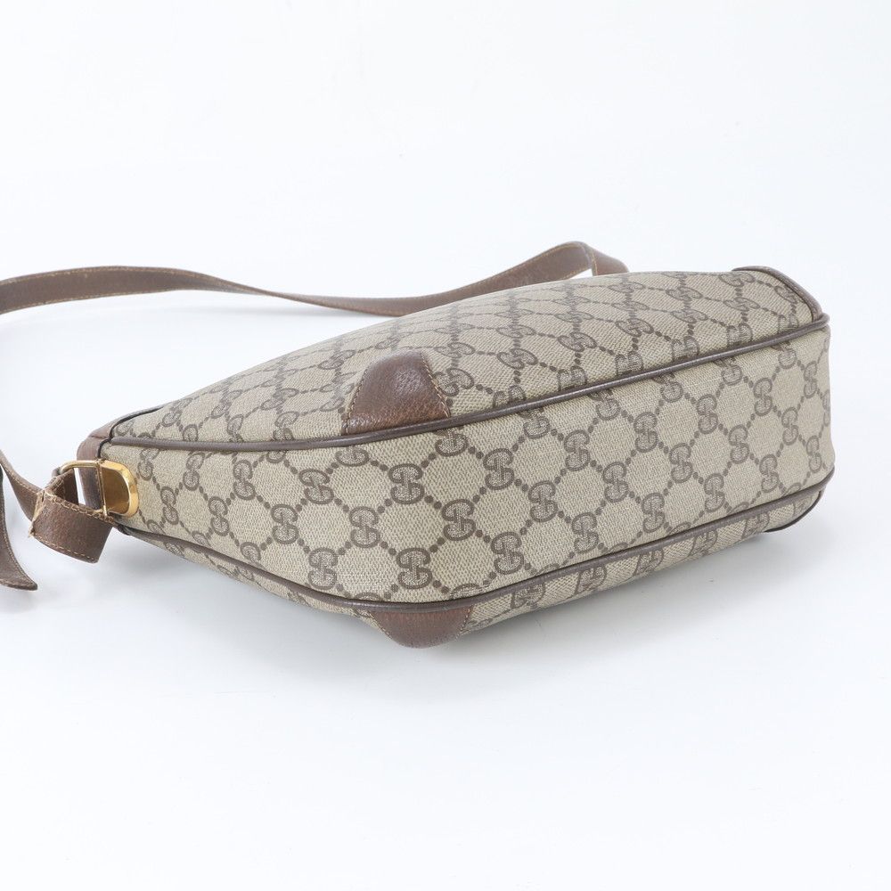Gucci Vintage GG Supreme Leather Shoulder Bag Crossbody Hand Tote — view 5