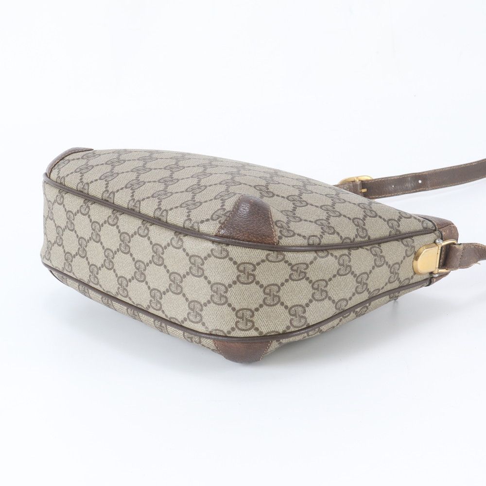 Gucci Vintage GG Supreme Leather Shoulder Bag Crossbody Hand Tote — view 4