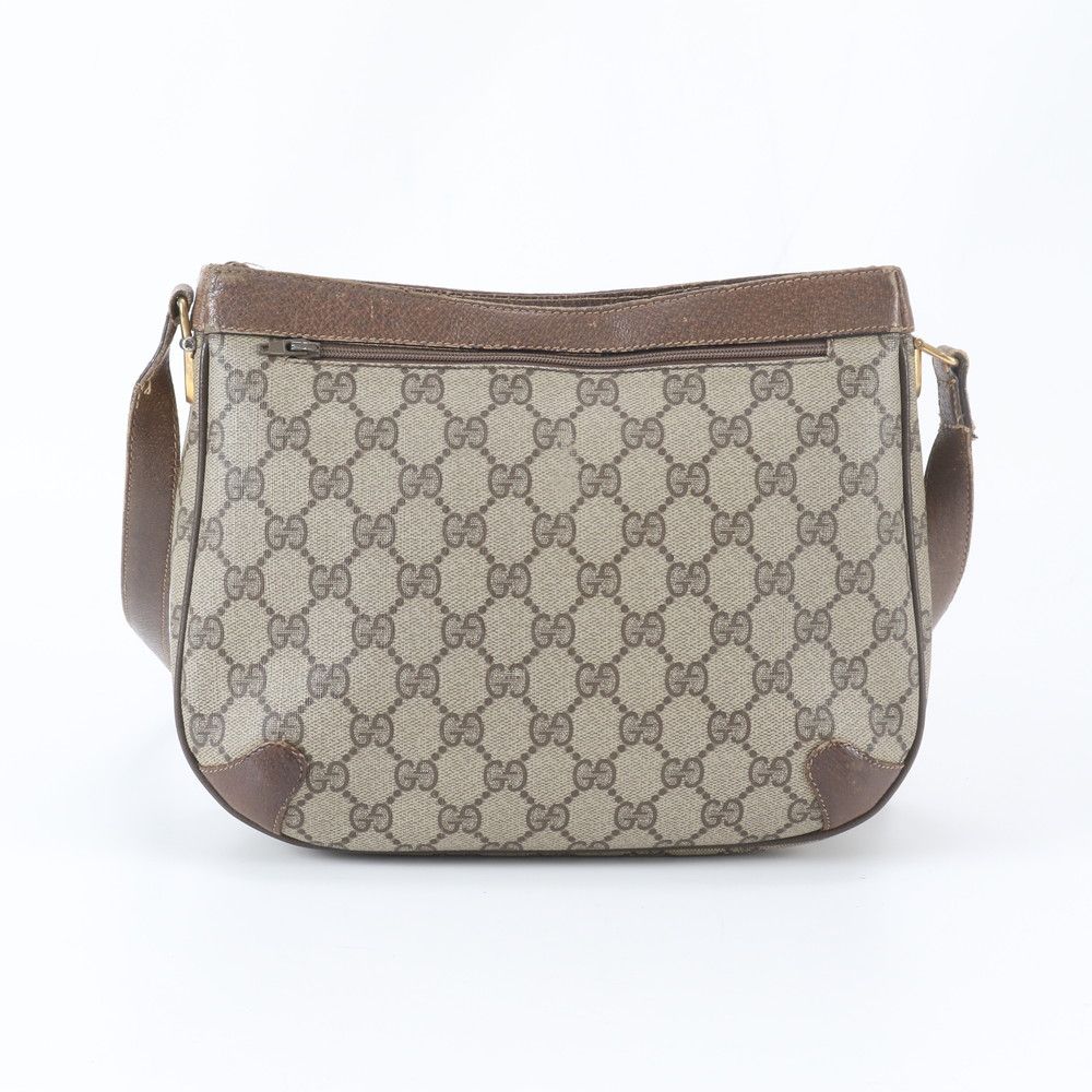 Gucci Vintage GG Supreme Leather Shoulder Bag Crossbody Hand Tote — view 3
