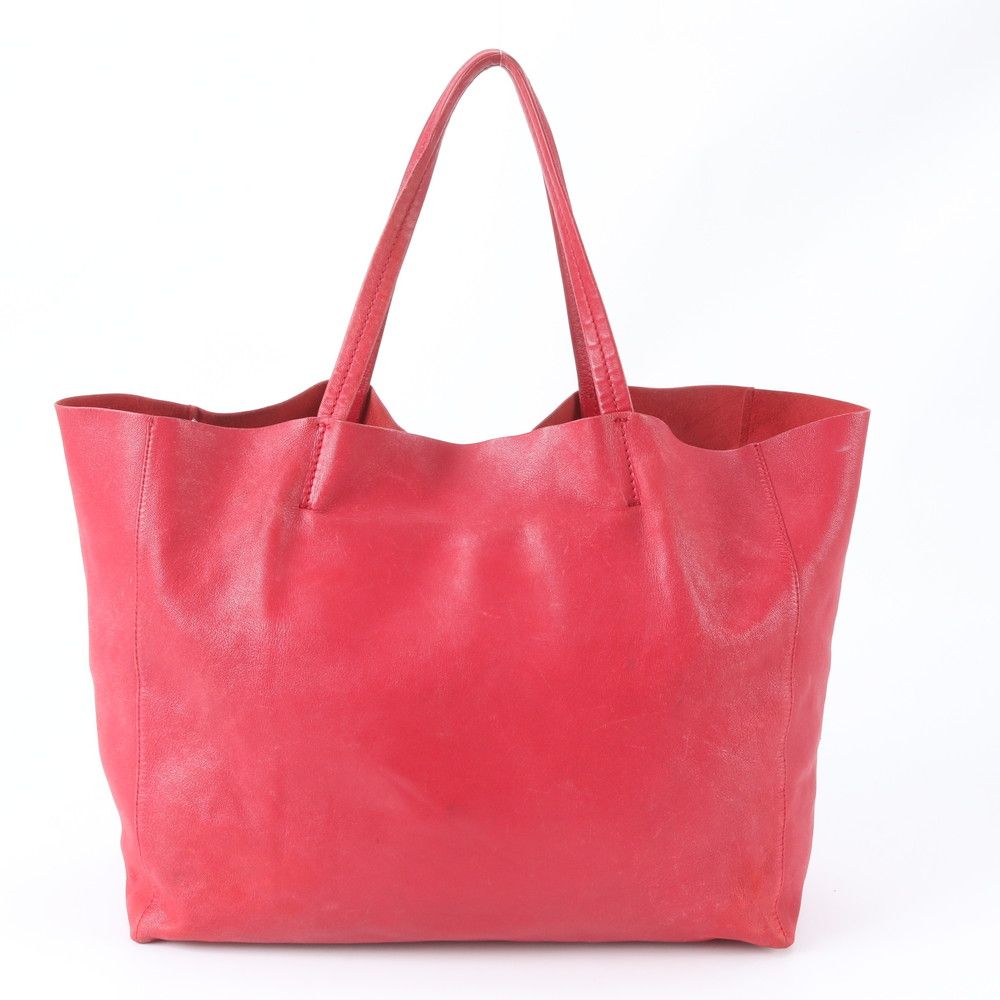 Celine Cabas Horizontal Lambskin Leather Tote Shoulder Hand — view 3