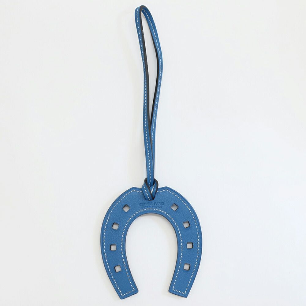 Hermes Heaven Paddock Cheval Horse Shoe Horseshoe Motif Bag Charm Leather — view 2