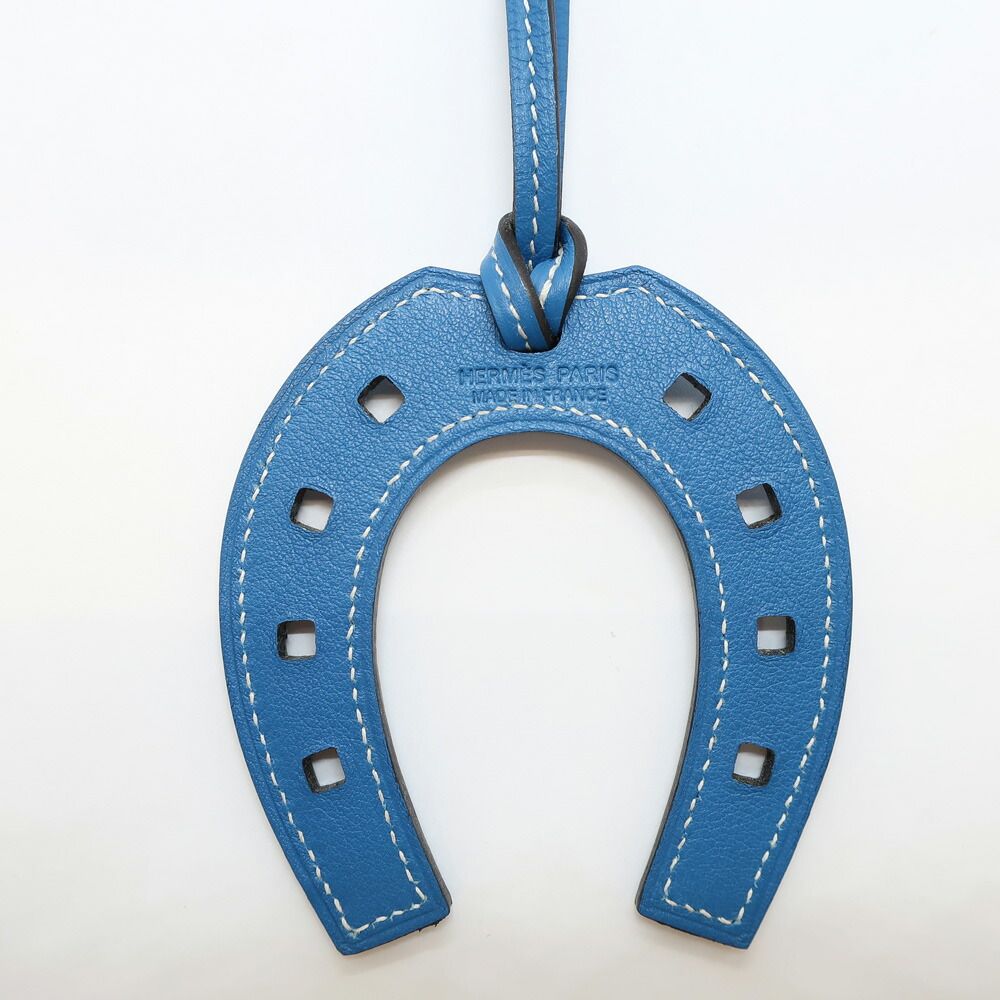 Hermes Heaven Paddock Cheval Horse Shoe Horseshoe Motif Bag Charm Leather — view 5