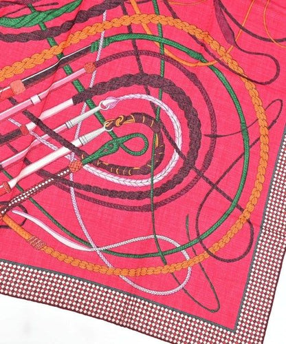 Hermes Bandana Scarf Brown — view 4