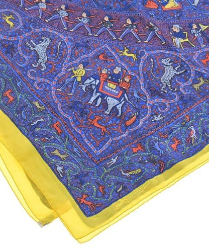 Hermes Bandana Scarf Blue — view 4