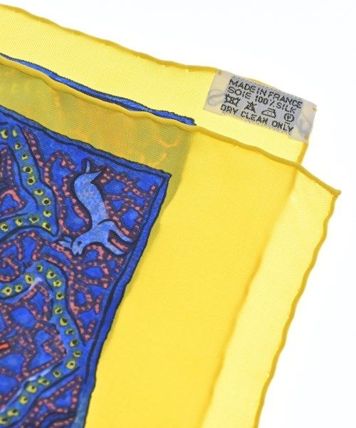 Hermes Bandana Scarf Blue — view 5