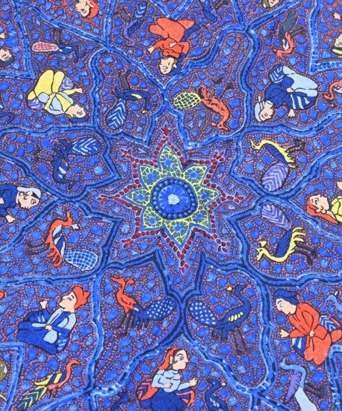 Hermes Bandana Scarf Blue — view 2