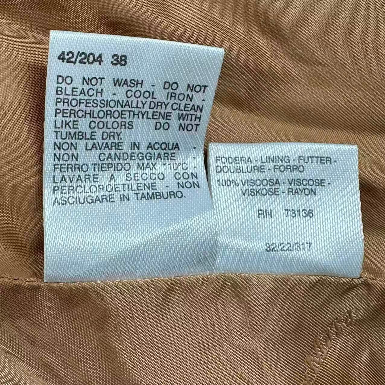 Max Mara Wool Long Belt Wrap Coat Beige 38 — view 8