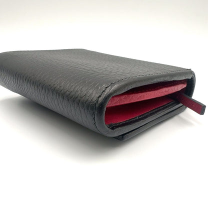 Gucci New Arrivals GG Marmot Leather Black Bordeaux Bifold Wallet Gold — view 6