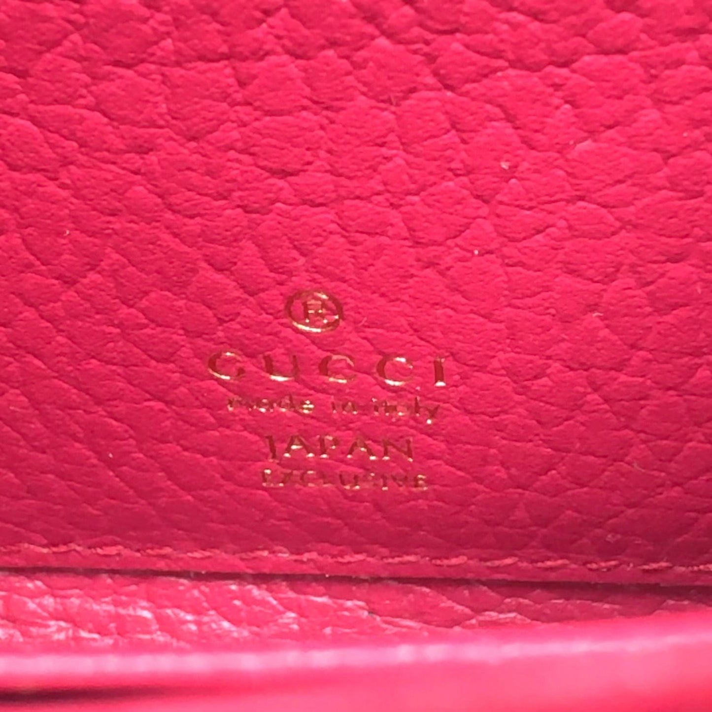 Gucci New Arrivals GG Marmot Leather Black Bordeaux Bifold Wallet Gold — view 5