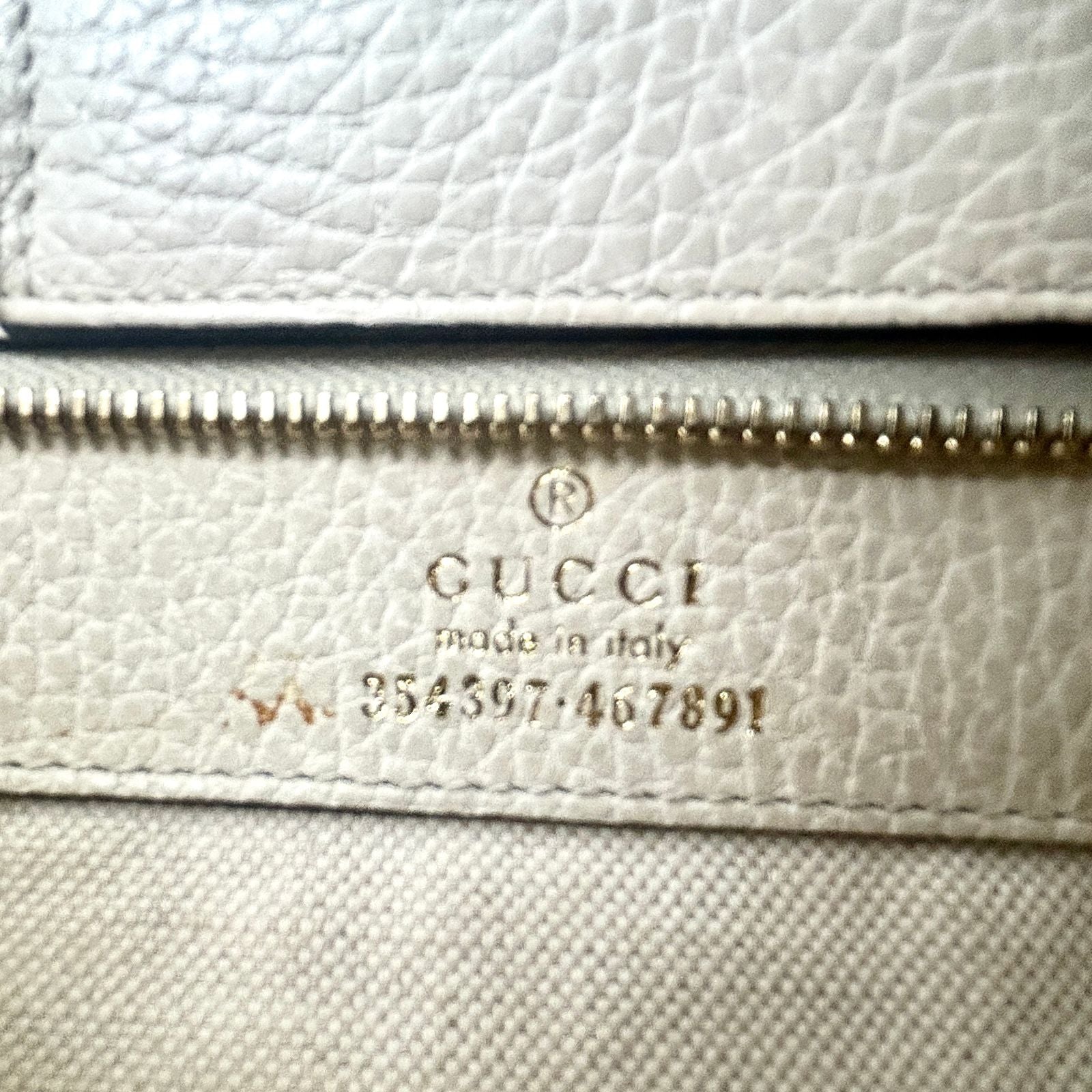 Gucci New Arrival Swing Leather Ivory Tote Gold — view 4