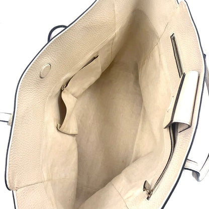 Gucci New Arrival Swing Leather Ivory Tote Gold — view 3