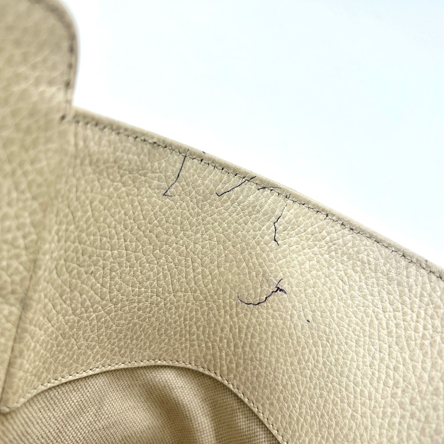 Gucci New Arrival Swing Leather Ivory Tote Gold — view 7
