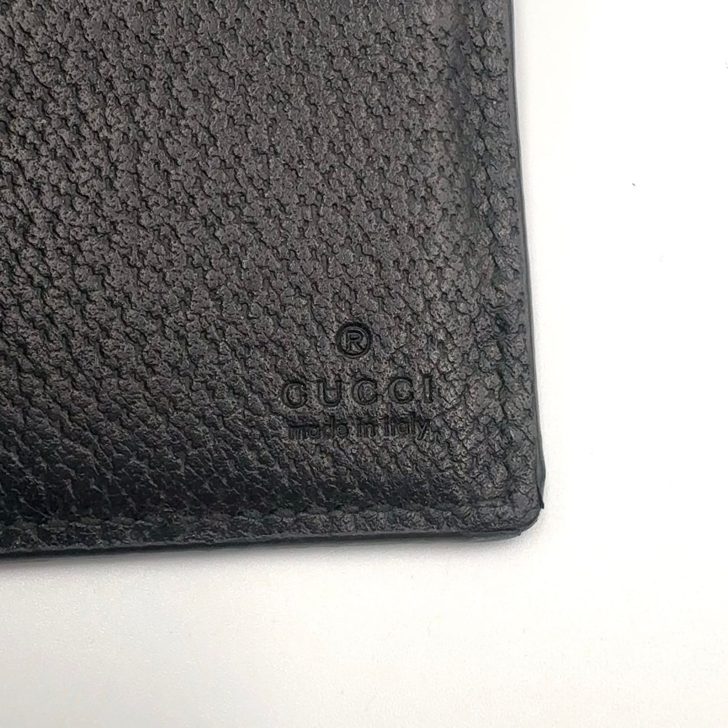 Gucci New Arrivals GG Marmont Leather Black Bifold Wallet Gold — view 4