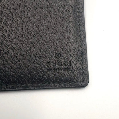 Gucci New Arrivals GG Marmont Leather Black Bifold Wallet Gold — view 4