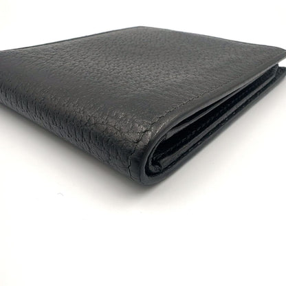 Gucci New Arrivals GG Marmont Leather Black Bifold Wallet Gold — view 5