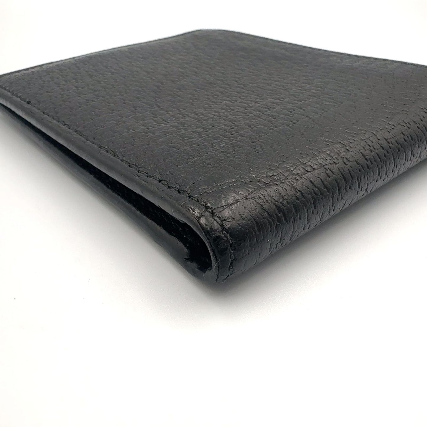 Gucci New Arrivals GG Marmont Leather Black Bifold Wallet Gold — view 6