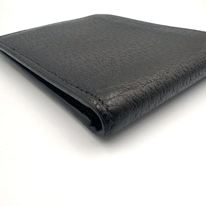Gucci New Arrivals GG Marmont Leather Black Bifold Wallet Gold — view 6