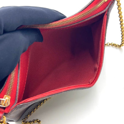 Louis Vuitton New Arrivals Pallas Clutch Monogram Cerise Leather Brown — view 9
