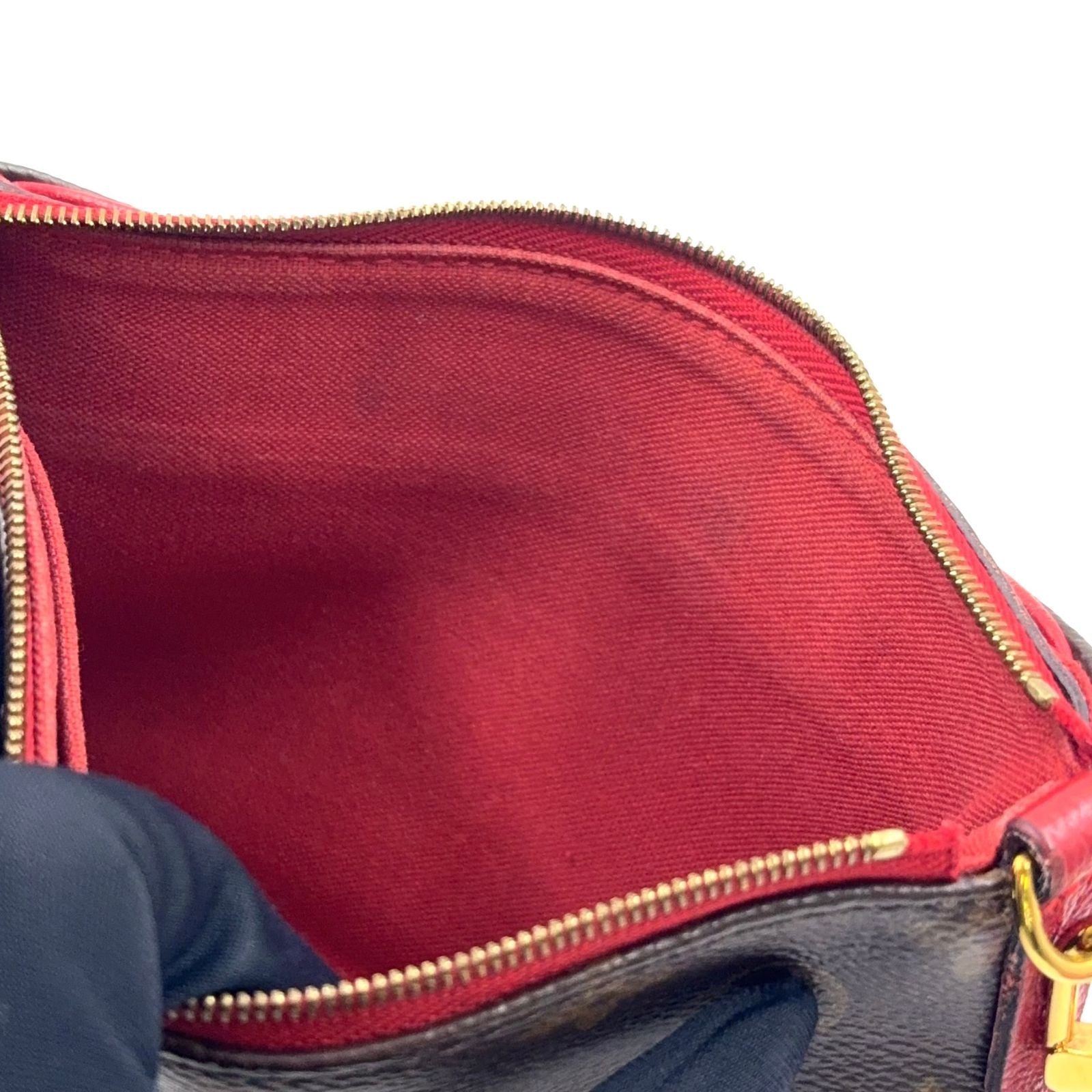 Louis Vuitton New Arrivals Pallas Clutch Monogram Cerise Leather Brown — view 8