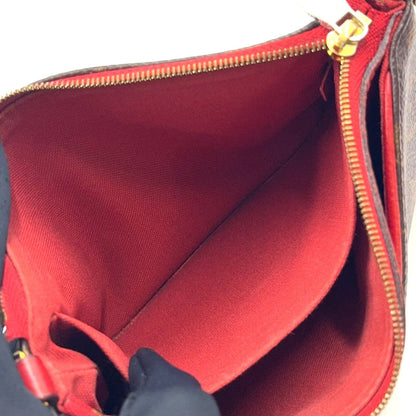 Louis Vuitton New Arrivals Pallas Clutch Monogram Cerise Leather Brown — view 6