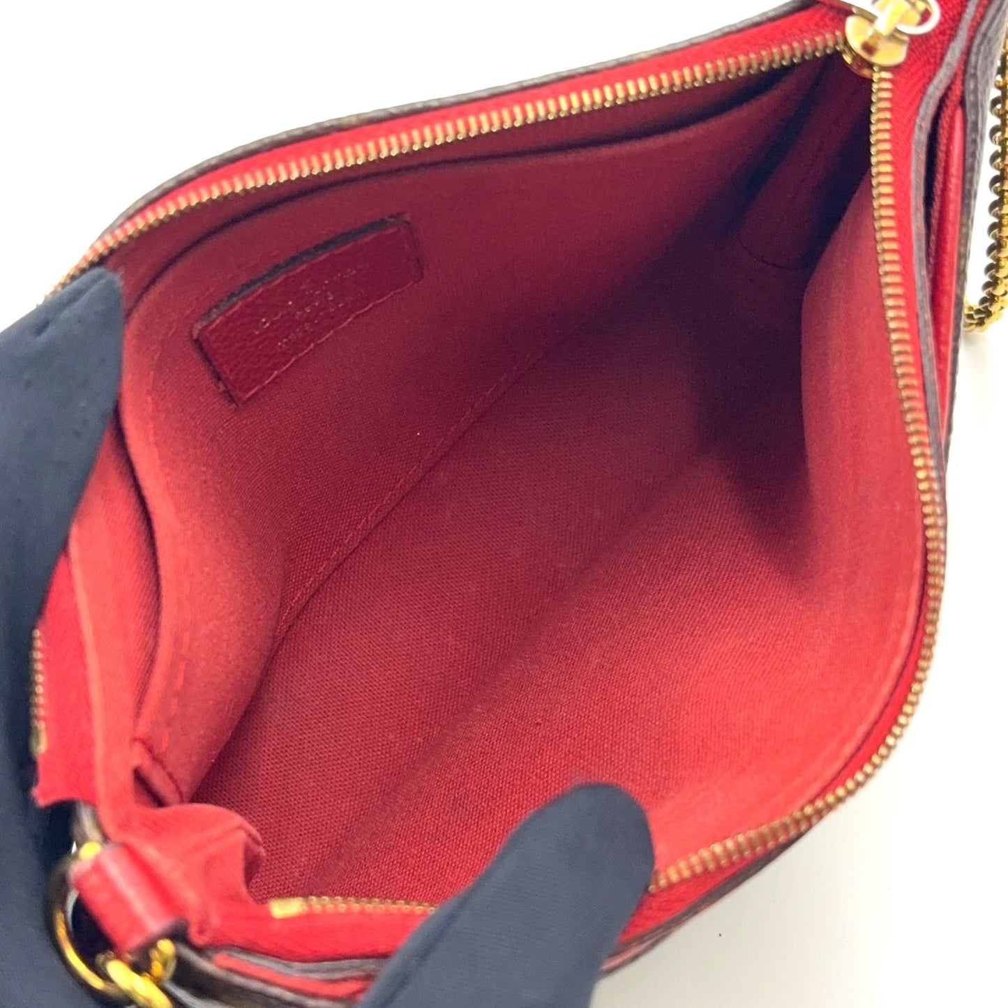 Louis Vuitton New Arrivals Pallas Clutch Monogram Cerise Leather Brown — view 3