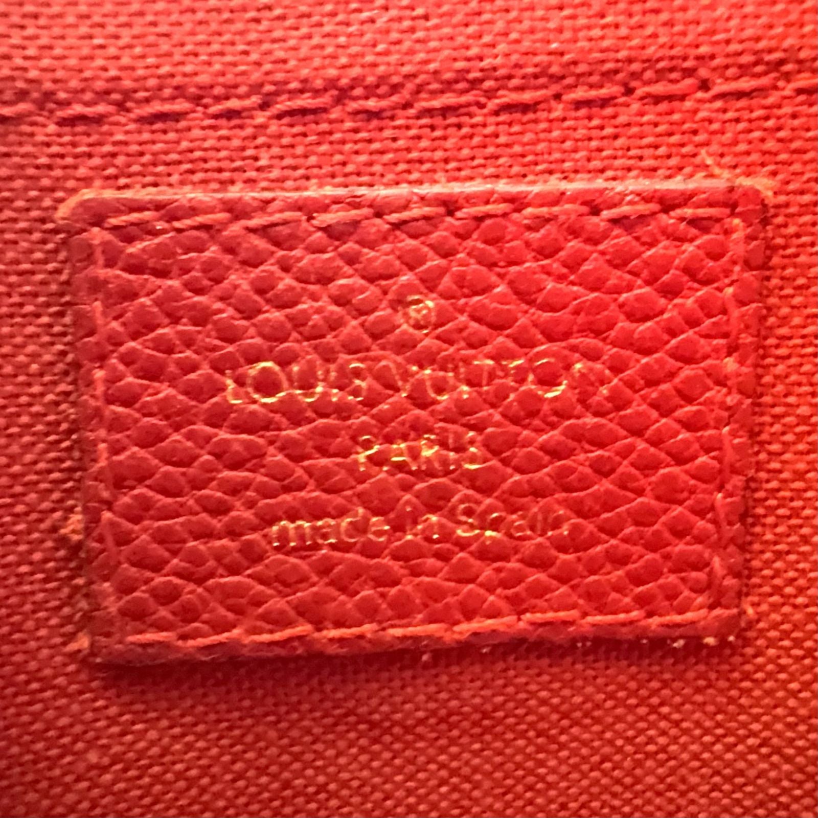 Louis Vuitton New Arrivals Pallas Clutch Monogram Cerise Leather Brown — view 4