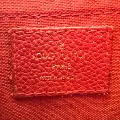 Louis Vuitton New Arrivals Pallas Clutch Monogram Cerise Leather Brown — view 4