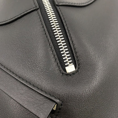 Loewe New Arrivals Hammock Compact Calfskin Black Shoulder Bag Silver — view 5